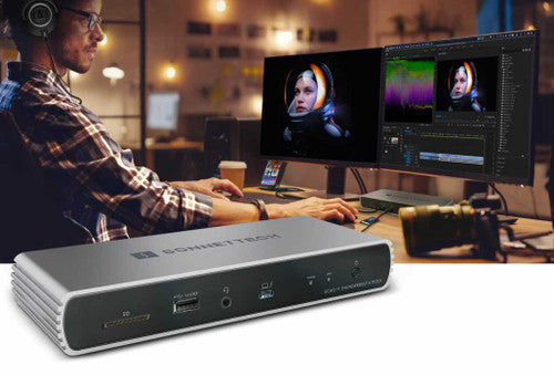 Sonnet Echo 11 Thunderbolt 4 Dock with four TB4 Ports and 8K Display Support Sonnet Echo 11 Thunderbolt 4 Dock with four TB4 Ports and 8K Display Support